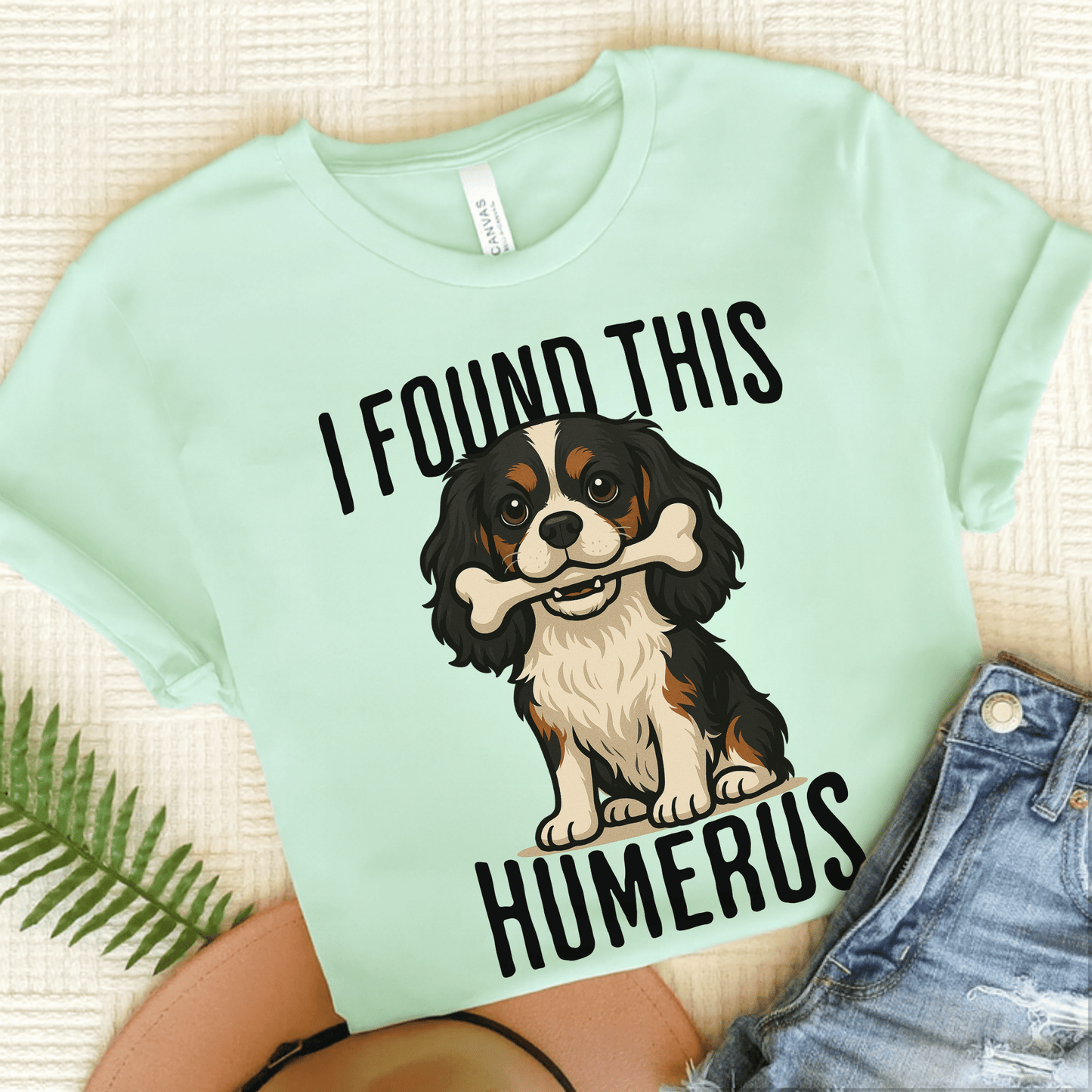 Tricolor Cavalier Humerus Tshirt Heather Mint