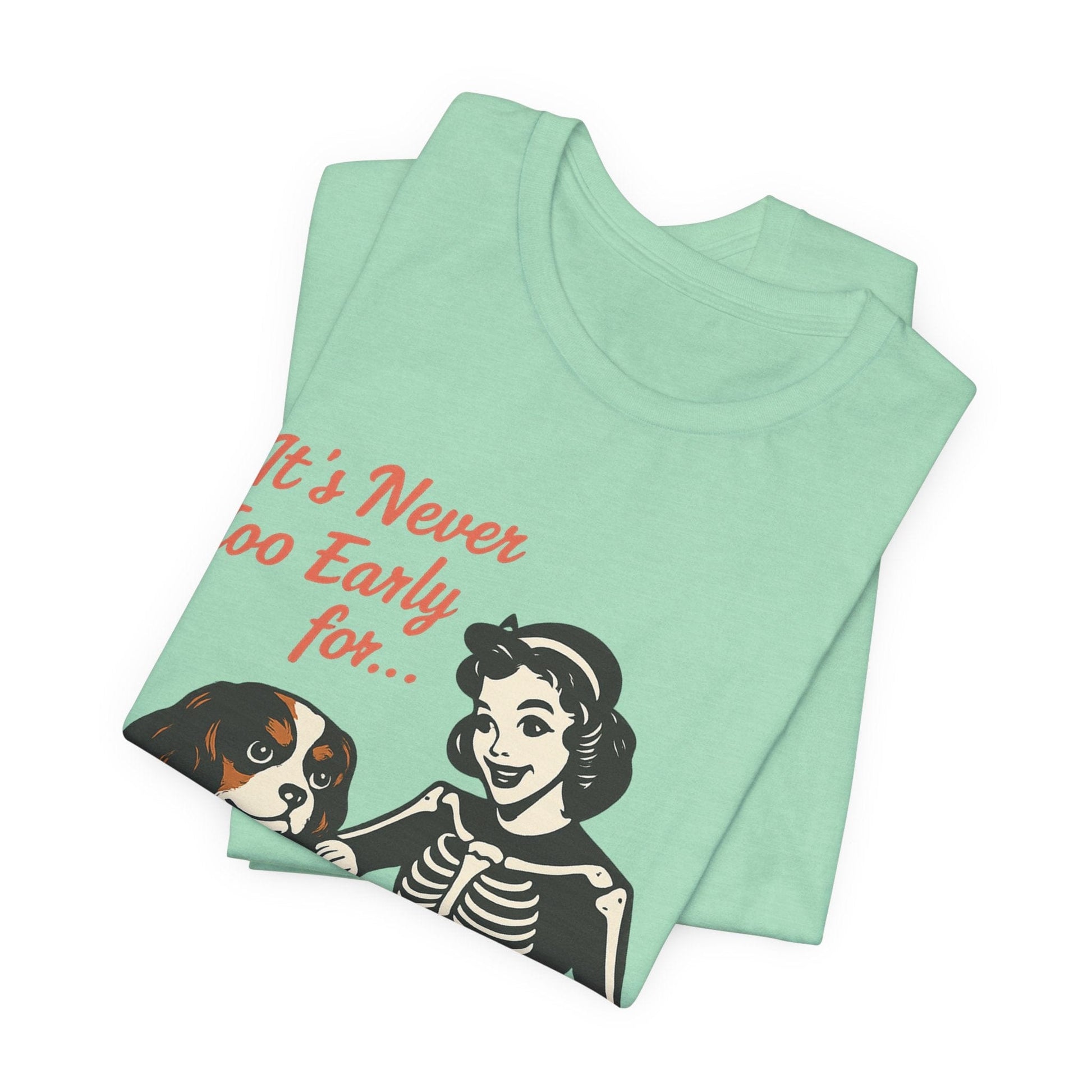 Printify T-Shirt Tricolor Cavalier King Charles Early Halloween TShirt