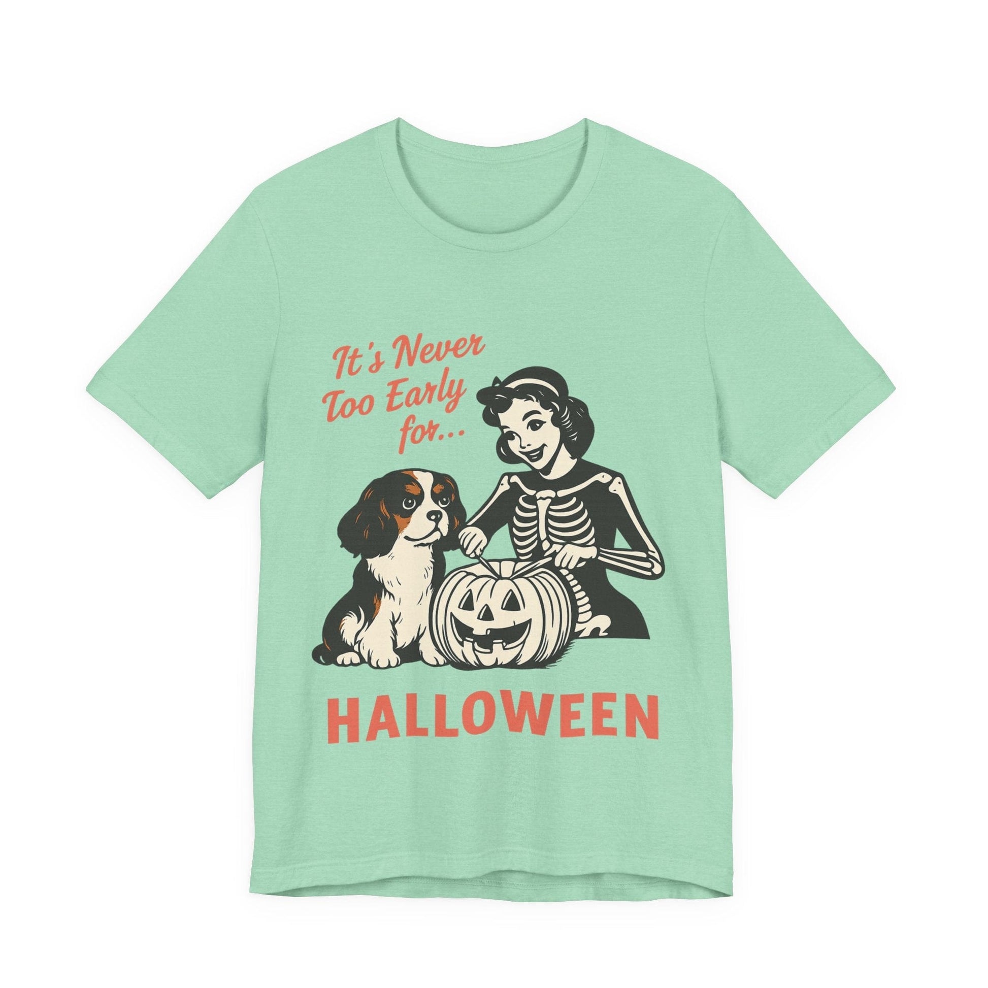 Printify T-Shirt Tricolor Cavalier King Charles Early Halloween TShirt