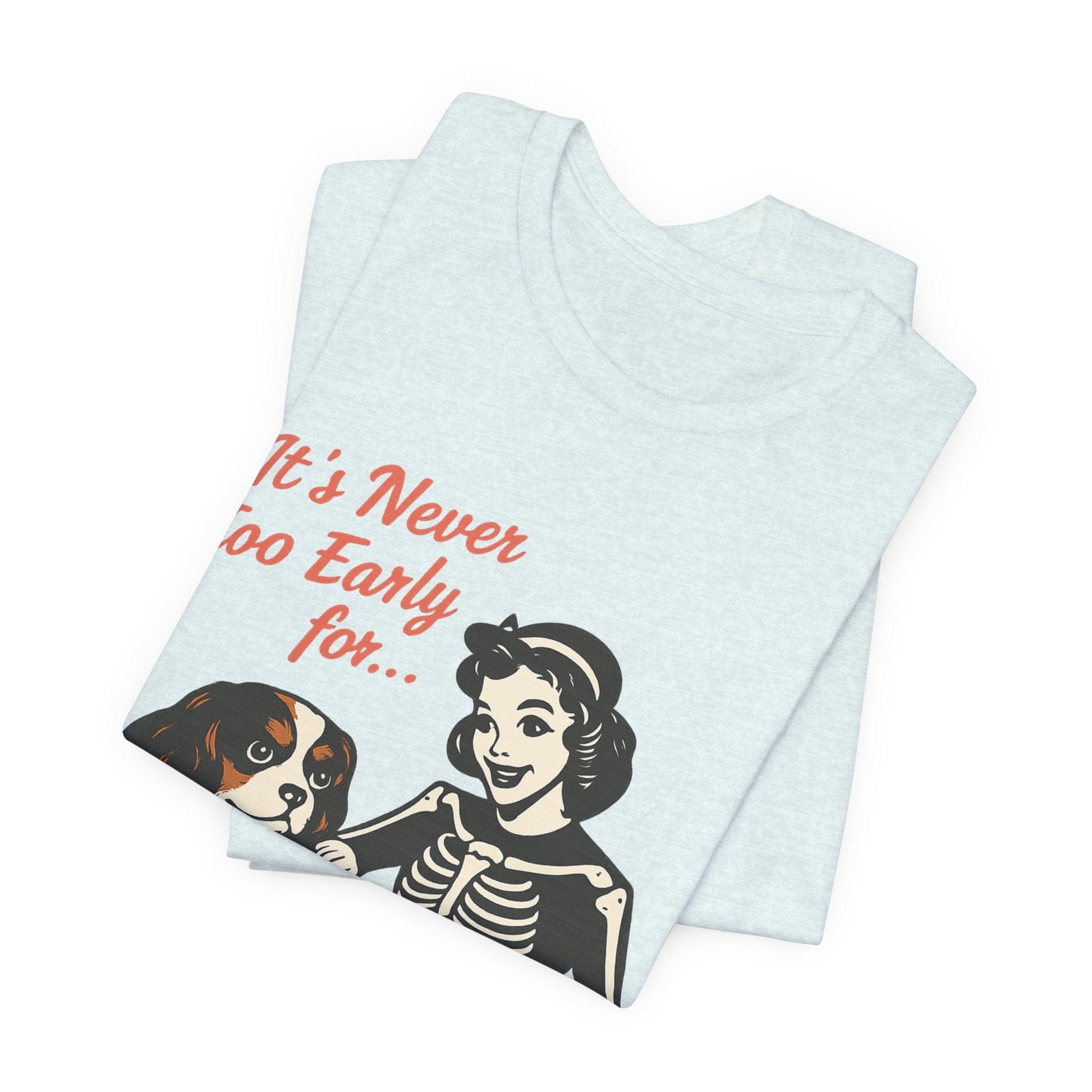 Printify T-Shirt Tricolor Cavalier King Charles Early Halloween TShirt