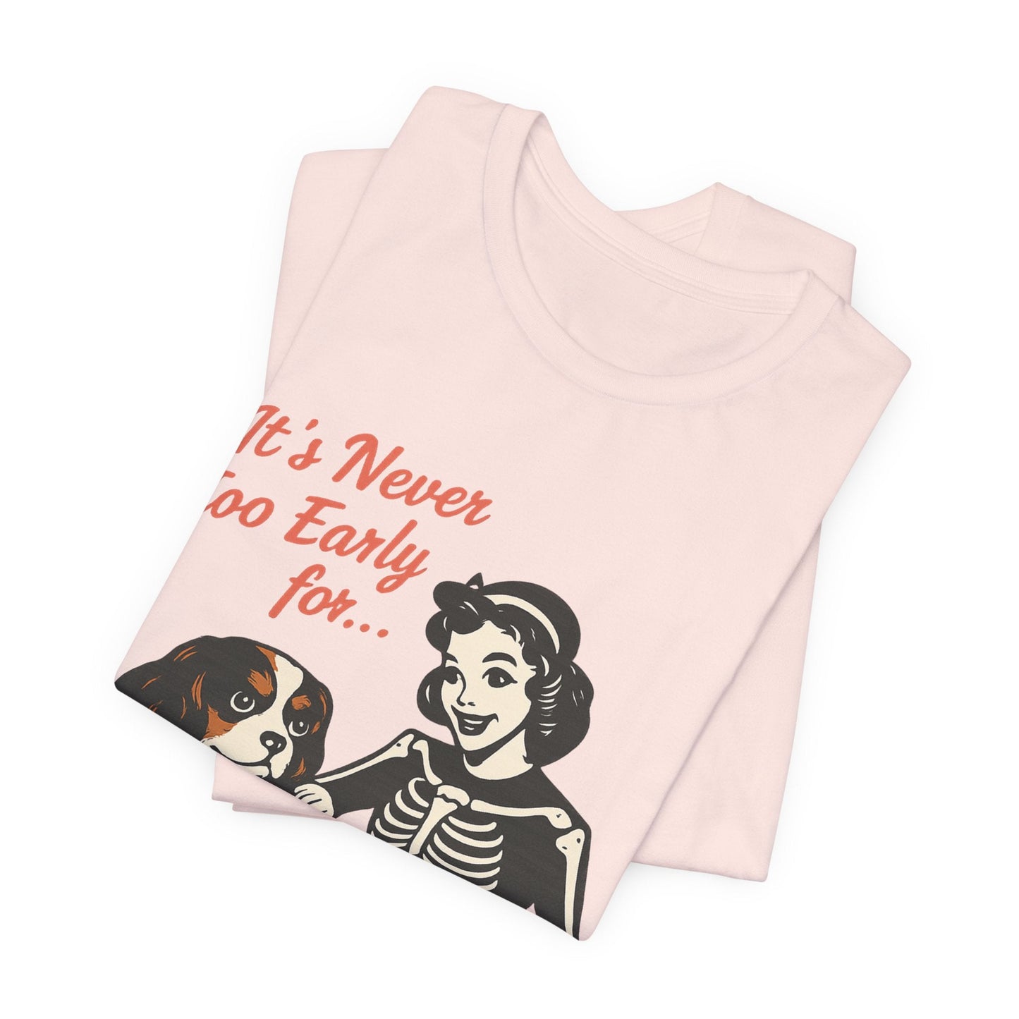 Printify T-Shirt Tricolor Cavalier King Charles Early Halloween TShirt