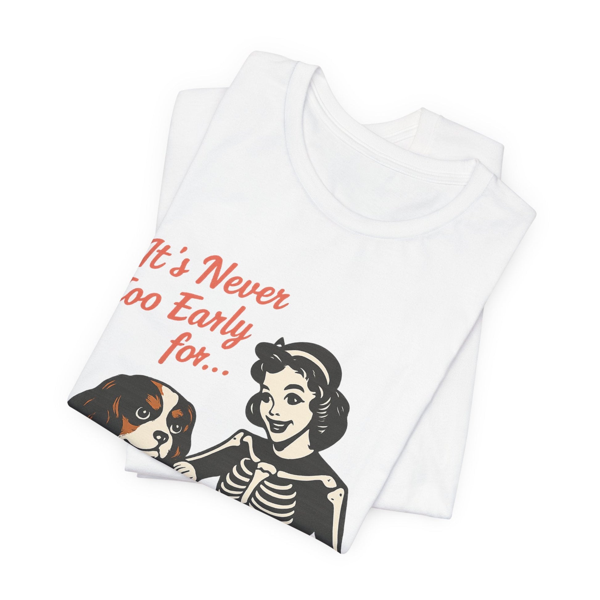 Printify T-Shirt Tricolor Cavalier King Charles Early Halloween TShirt