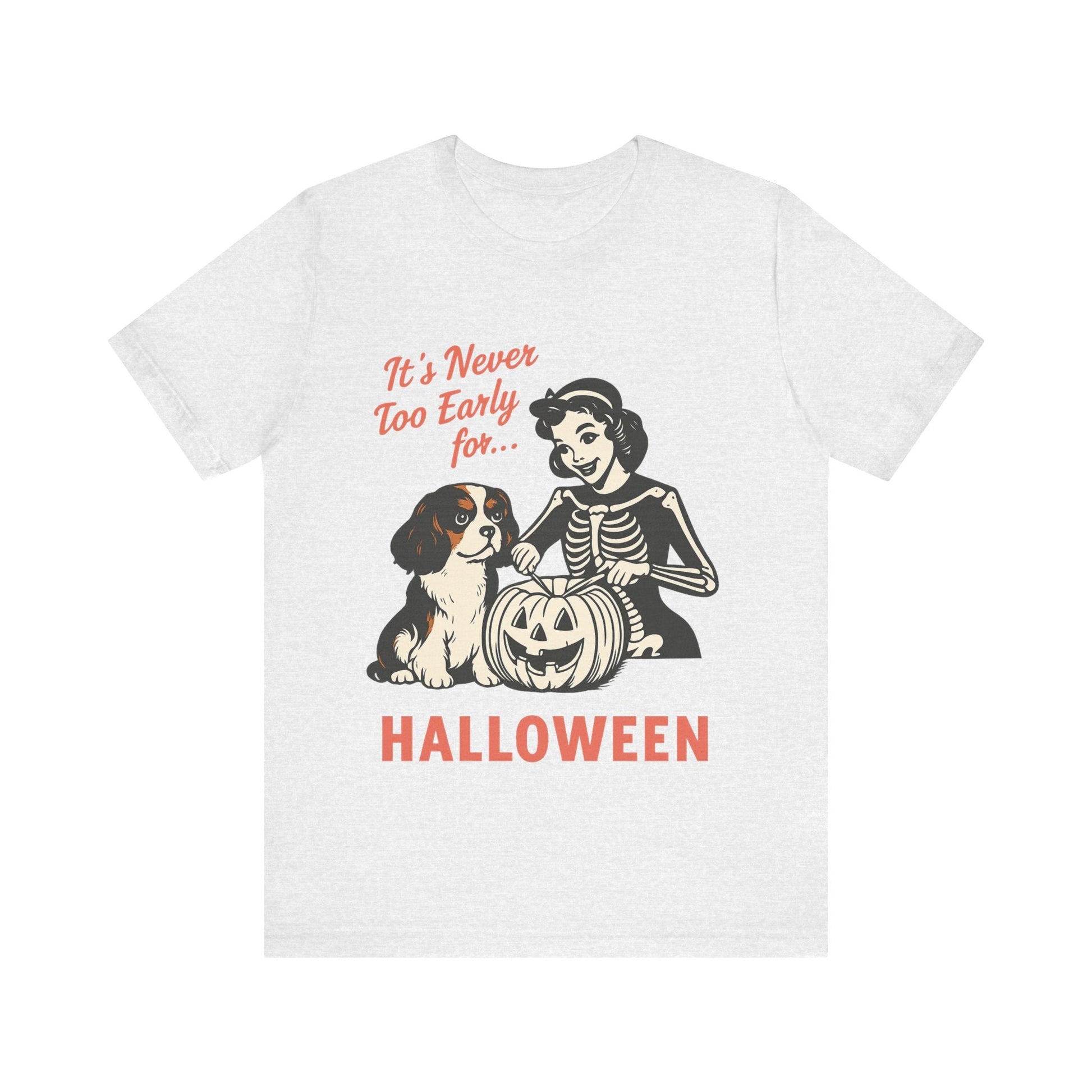 Printify T-Shirt Tricolor Cavalier King Charles Early Halloween TShirt