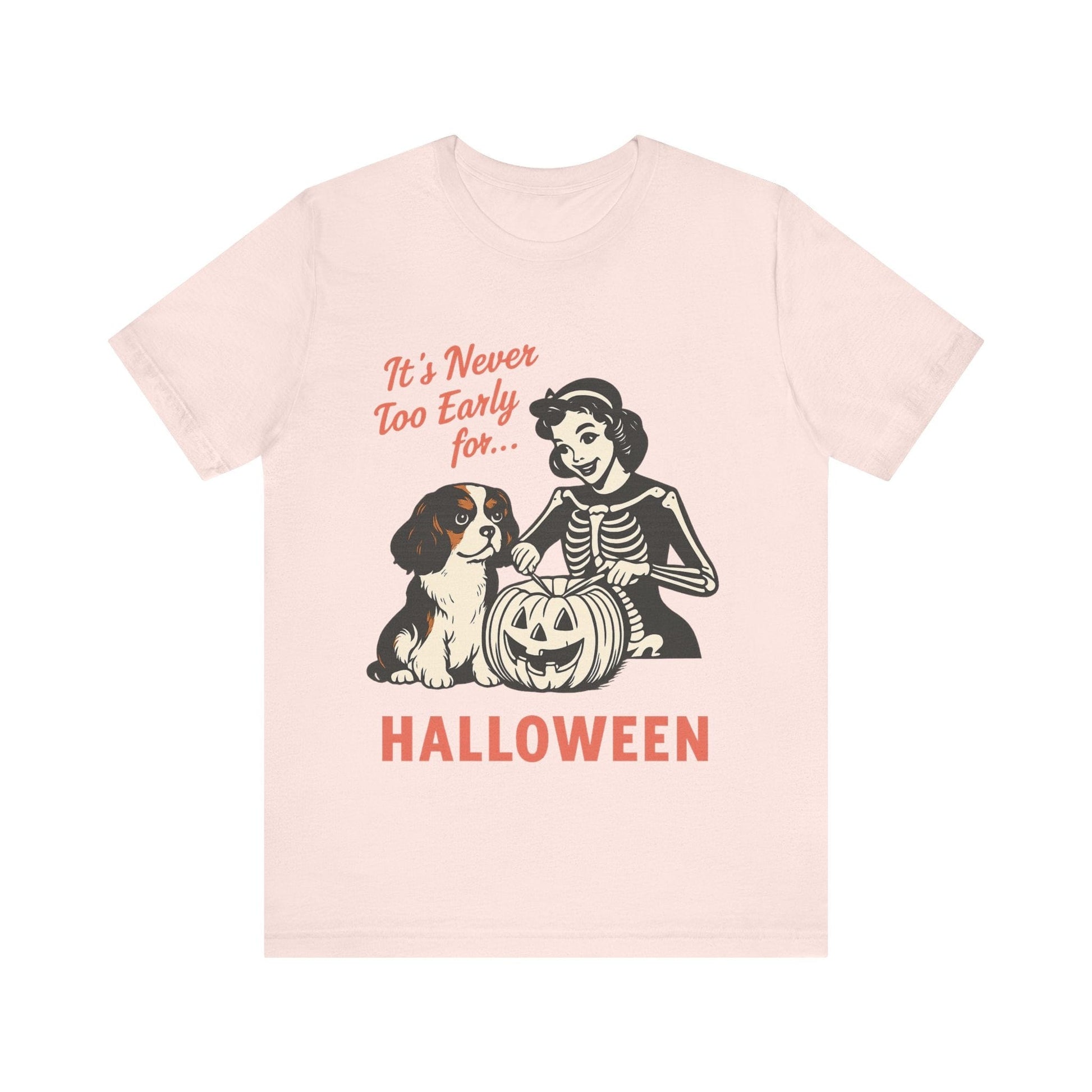 Printify T-Shirt Tricolor Cavalier King Charles Early Halloween TShirt