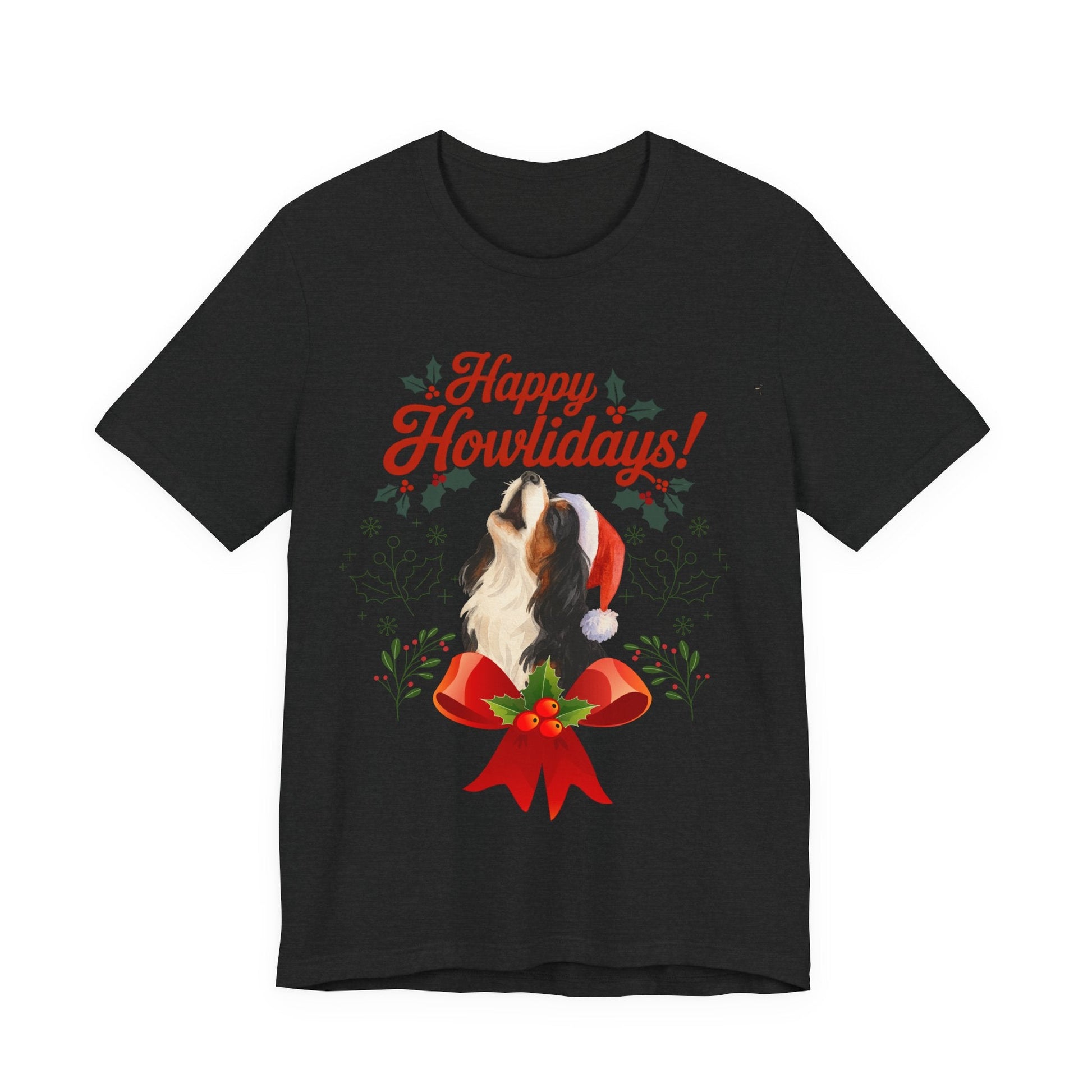 Printify T-Shirt Tricolor Cavalier King Charles Howlidays TShirt