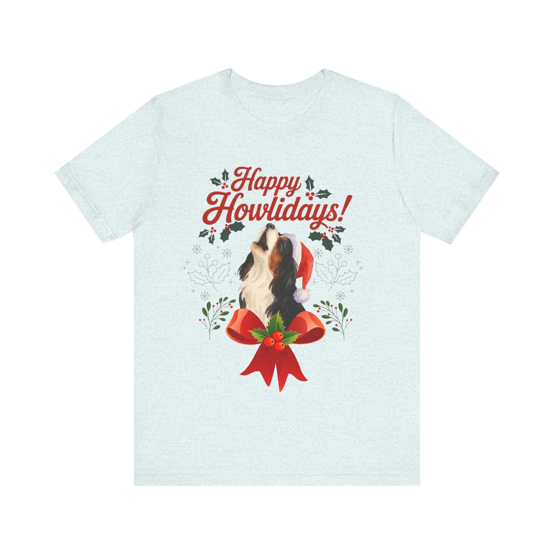 Printify T-Shirt Tricolor Cavalier King Charles Howlidays TShirt