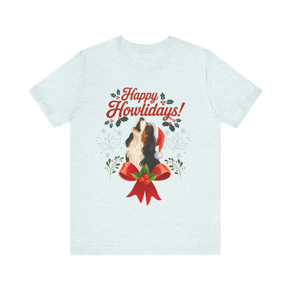 Printify T-Shirt Tricolor Cavalier King Charles Howlidays TShirt