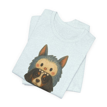 Printify T-Shirt Tricolor Cavalier King Charles Little Monster TShirt