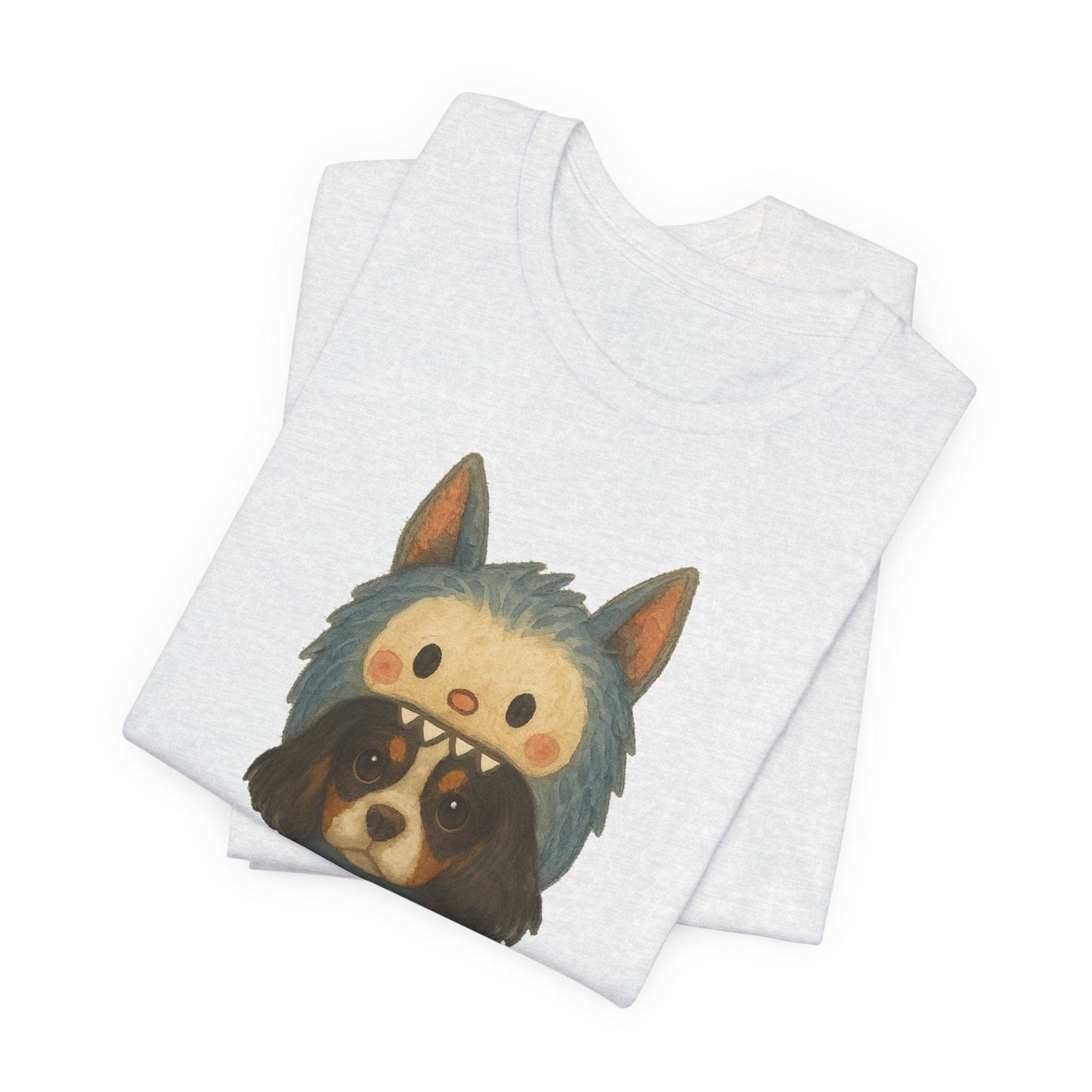 Printify T-Shirt Tricolor Cavalier King Charles Little Monster TShirt