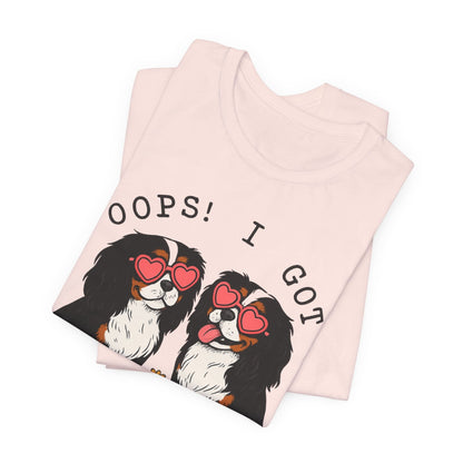 Printify T-Shirt Tricolor Cavalier King Charles Oops TShirt