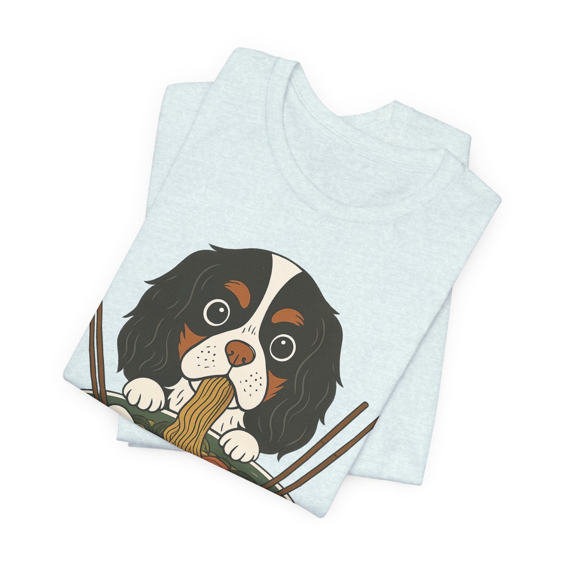 Printify T-Shirt Tricolor Cavalier King Charles Ramen TShirt