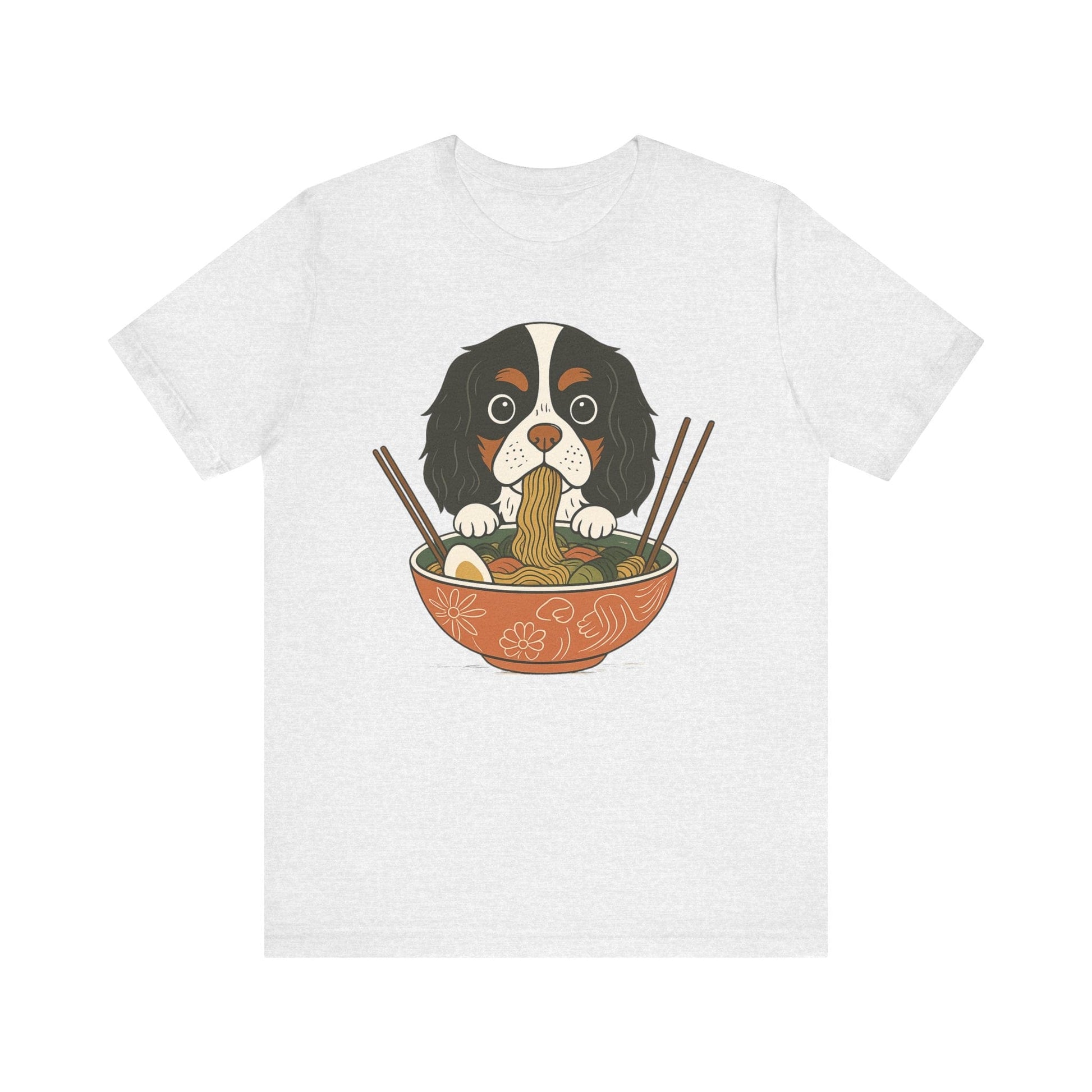 Printify T-Shirt Tricolor Cavalier King Charles Ramen TShirt