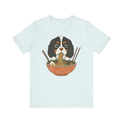 Printify T-Shirt Tricolor Cavalier King Charles Ramen TShirt