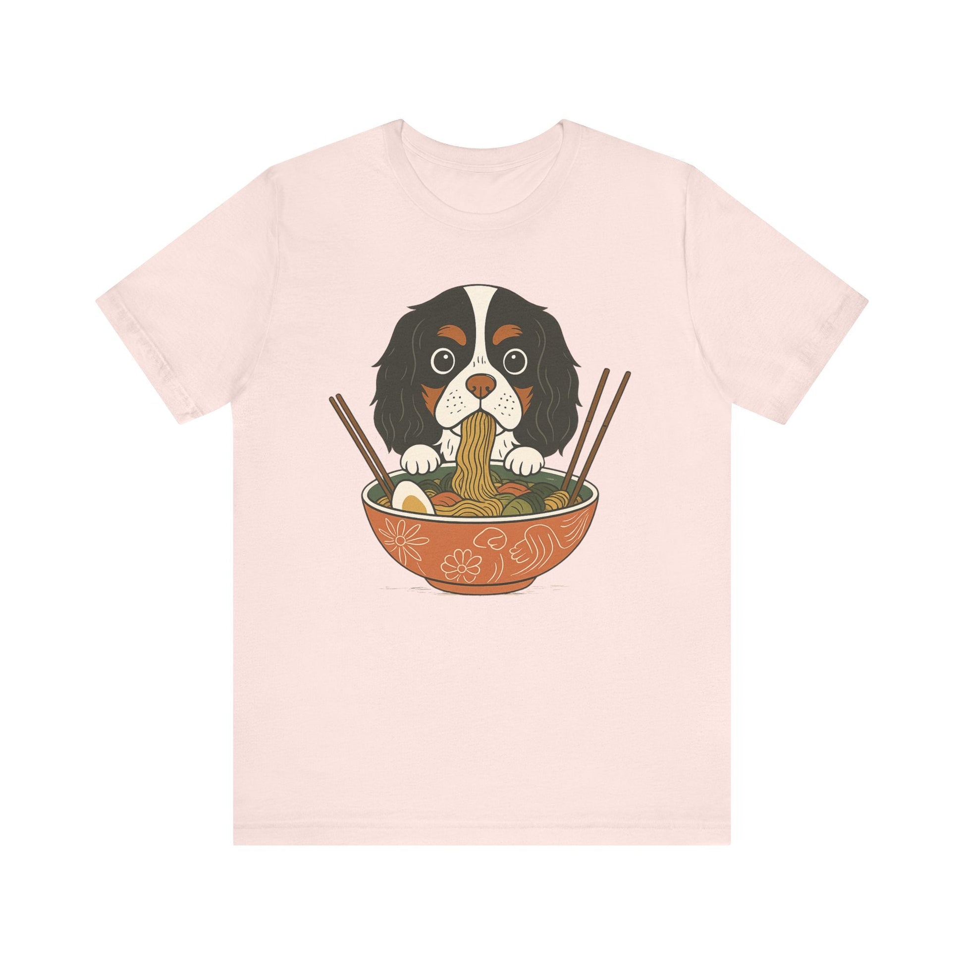 Printify T-Shirt Tricolor Cavalier King Charles Ramen TShirt