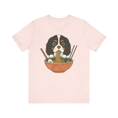 Printify T-Shirt Tricolor Cavalier King Charles Ramen TShirt