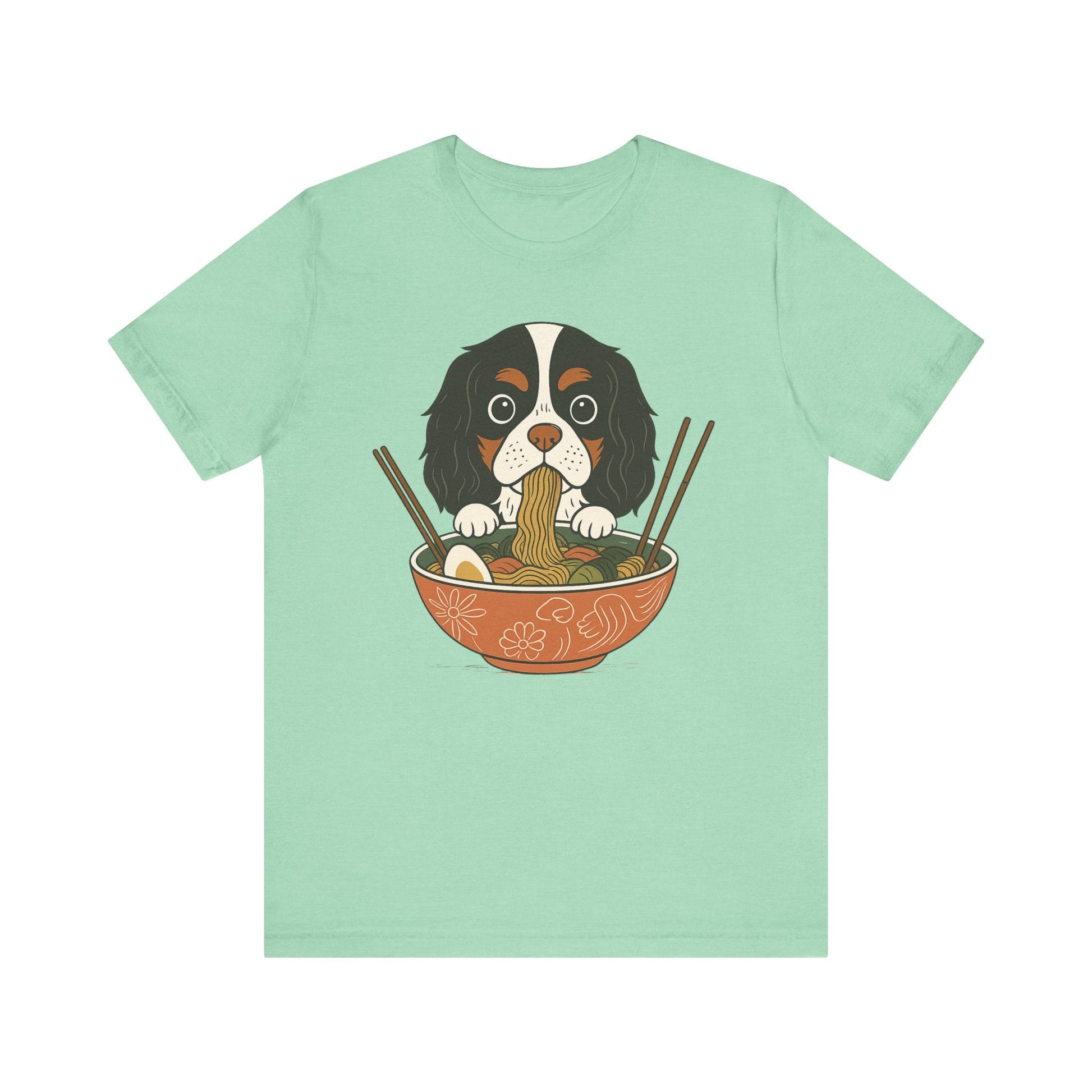 Printify T-Shirt Tricolor Cavalier King Charles Ramen TShirt