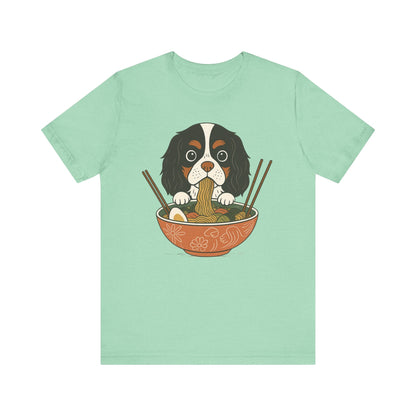 Printify T-Shirt Tricolor Cavalier King Charles Ramen TShirt