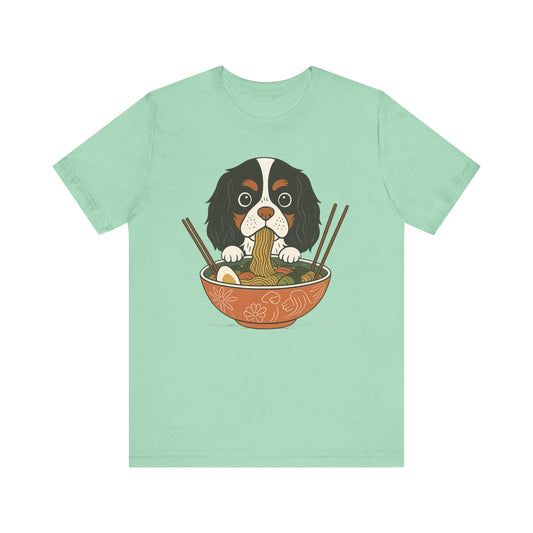 Printify T-Shirt Tricolor Cavalier King Charles Ramen TShirt