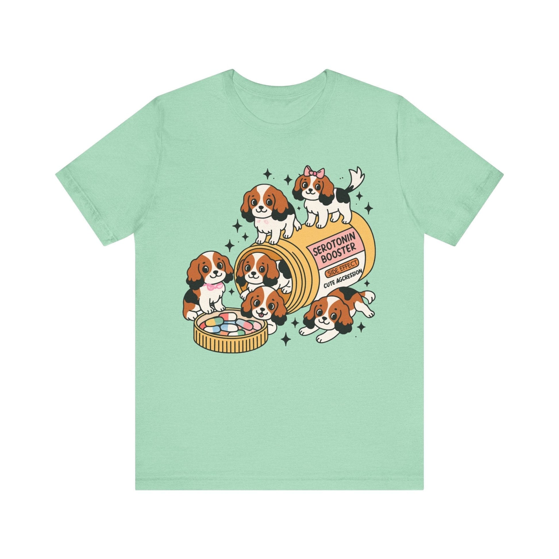 Printify T-Shirt Tricolor Cavalier King Charles Serotonin Tee