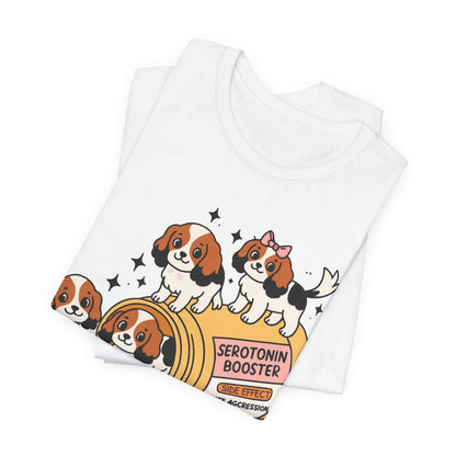 Tricolor Cavalier King Charles Serotonin Tee