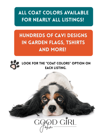 Tricolor Cavalier Lucky Pup St Patricks Day Garden Flag