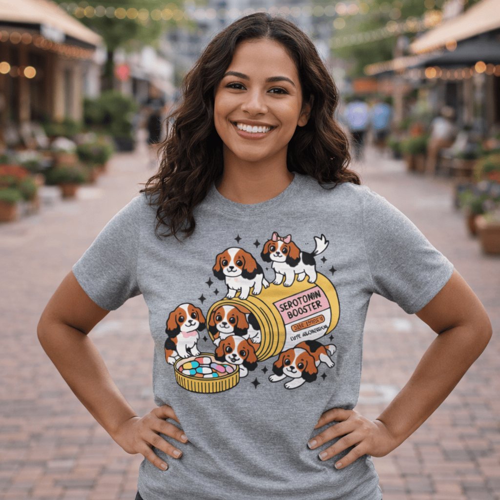 Personalized Cavalier Serotonin Unisex Tee