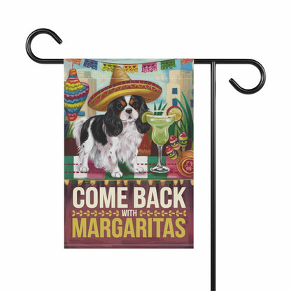 Printify Garden Flag Tricolor Cavalier King Charles Spaniel Cinco de Mayo Garden Flag