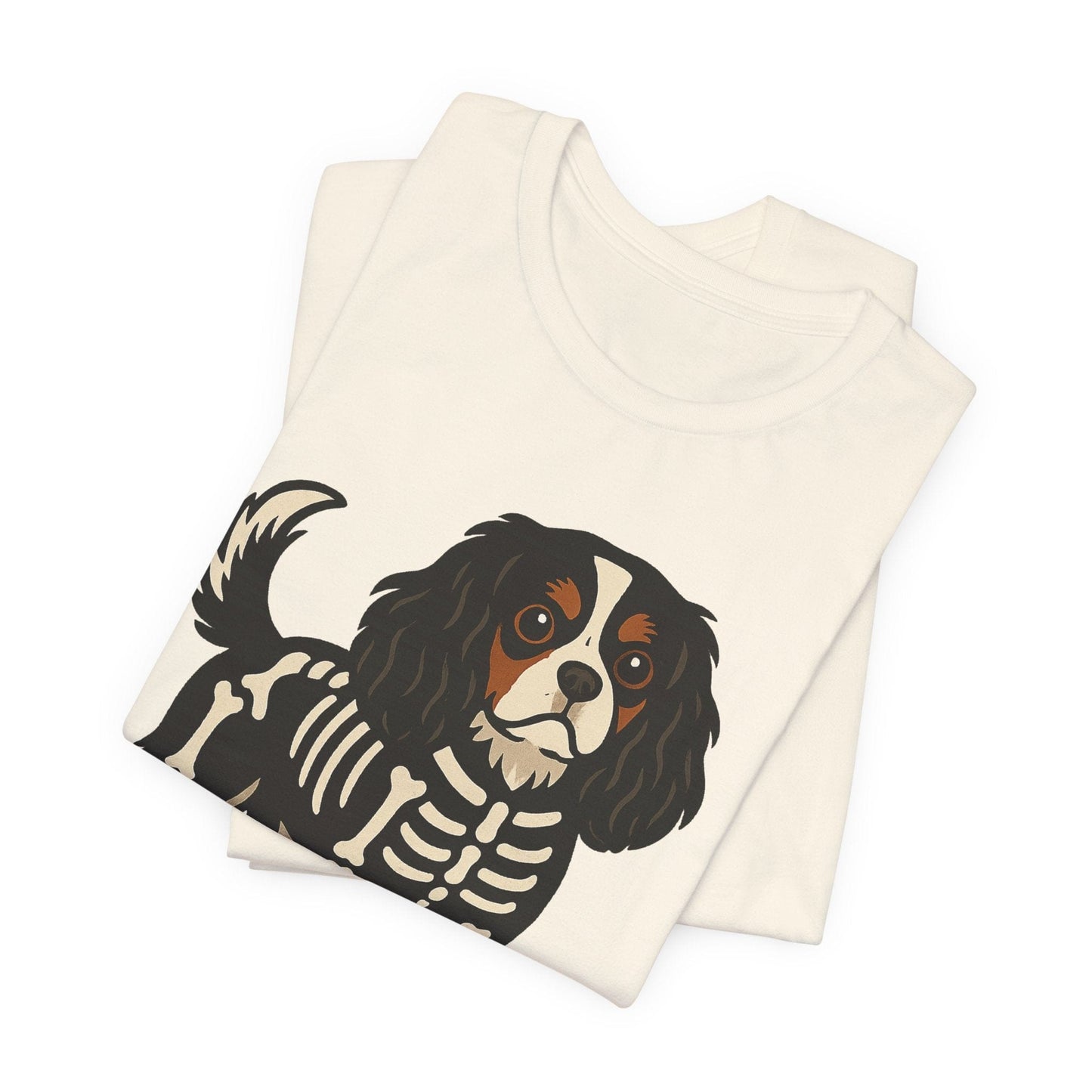 Printify T-Shirt Tricolor Cavalier King Charles Stay. Slay. Halloween TShirt