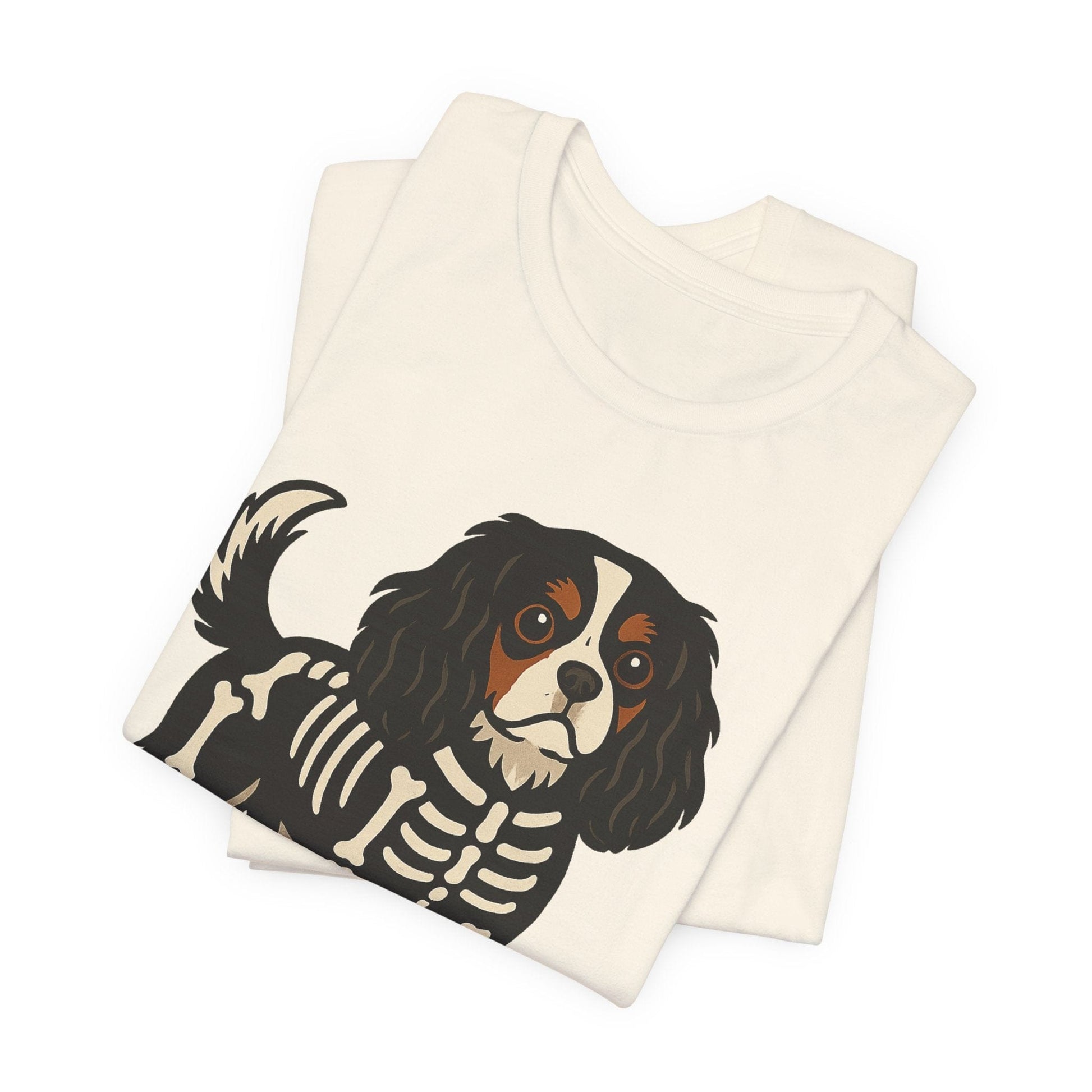 Printify T-Shirt Tricolor Cavalier King Charles Stay. Slay. Halloween TShirt
