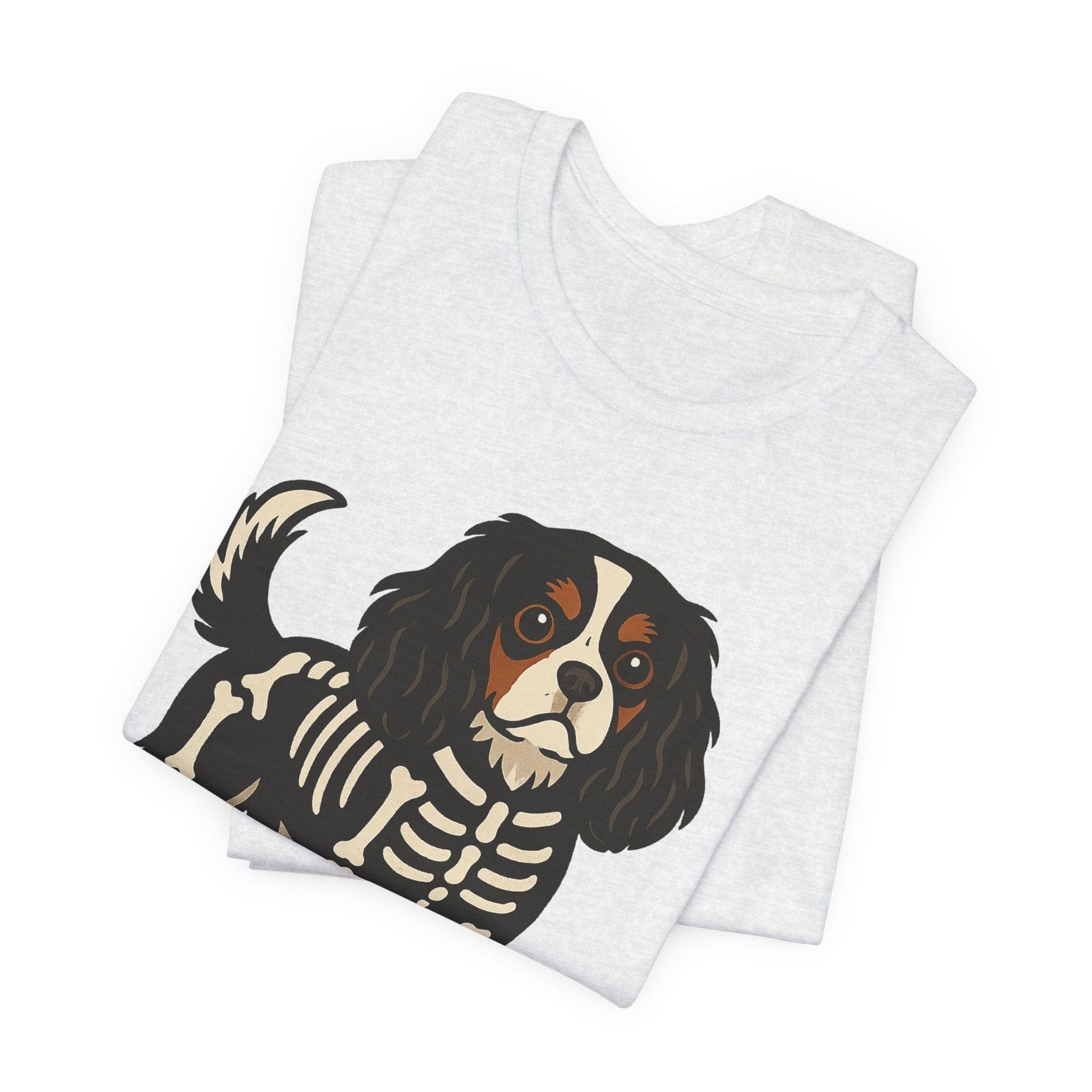 Printify T-Shirt Tricolor Cavalier King Charles Stay. Slay. Halloween TShirt