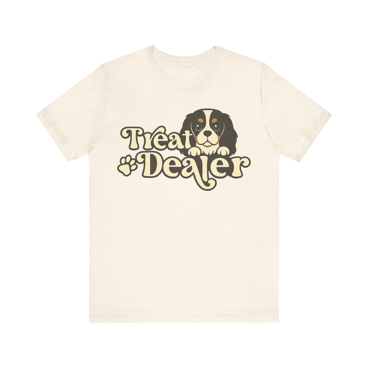 Printify T-Shirt Tricolor Cavalier King Charles Treat Dealer TShirt
