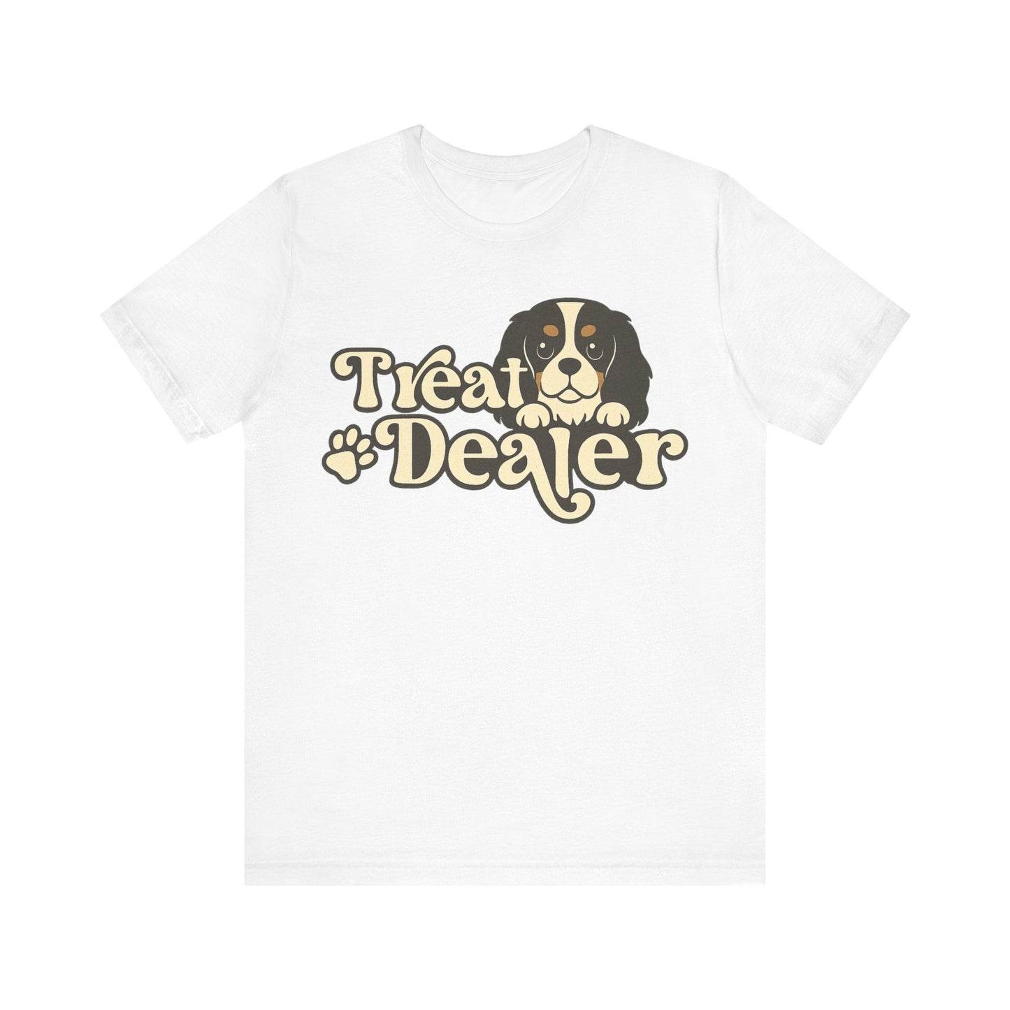 Printify T-Shirt Tricolor Cavalier King Charles Treat Dealer TShirt
