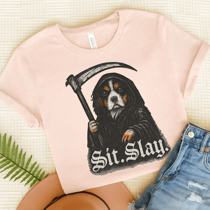 Printify T-Shirt Soft Pink / S Tricolor Cavalier King Charles Treat Dealer TShirt