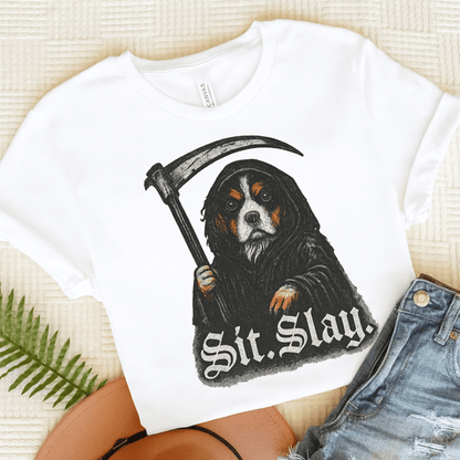 Printify T-Shirt White / S Tricolor Cavalier King Charles Treat Dealer TShirt