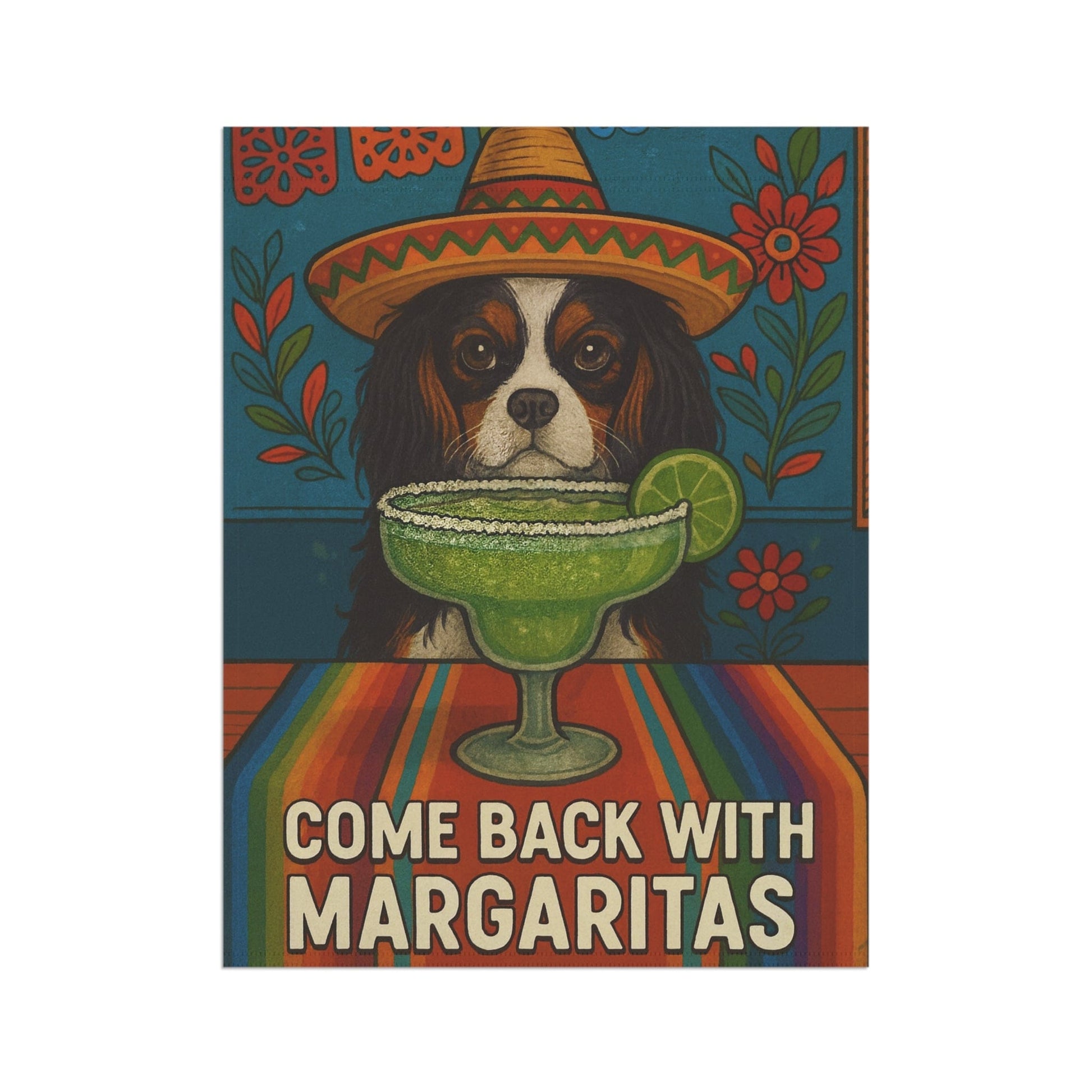 Tricolor Cavalier Margaritas Garden Flag