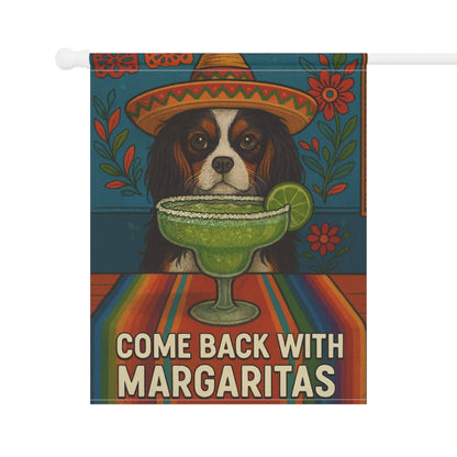 Tricolor Cavalier Margaritas Garden Flag