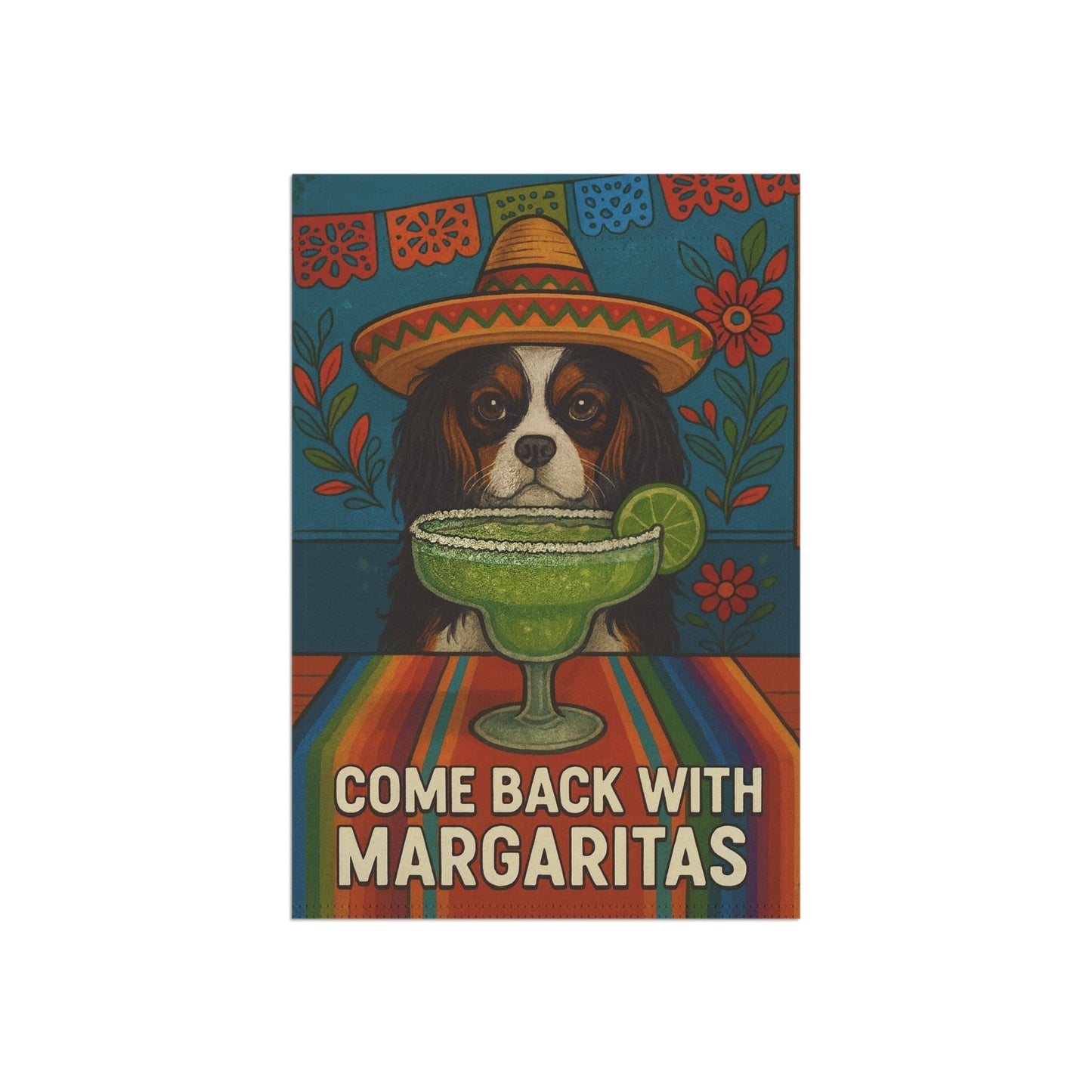 Tricolor Cavalier Margaritas Garden Flag