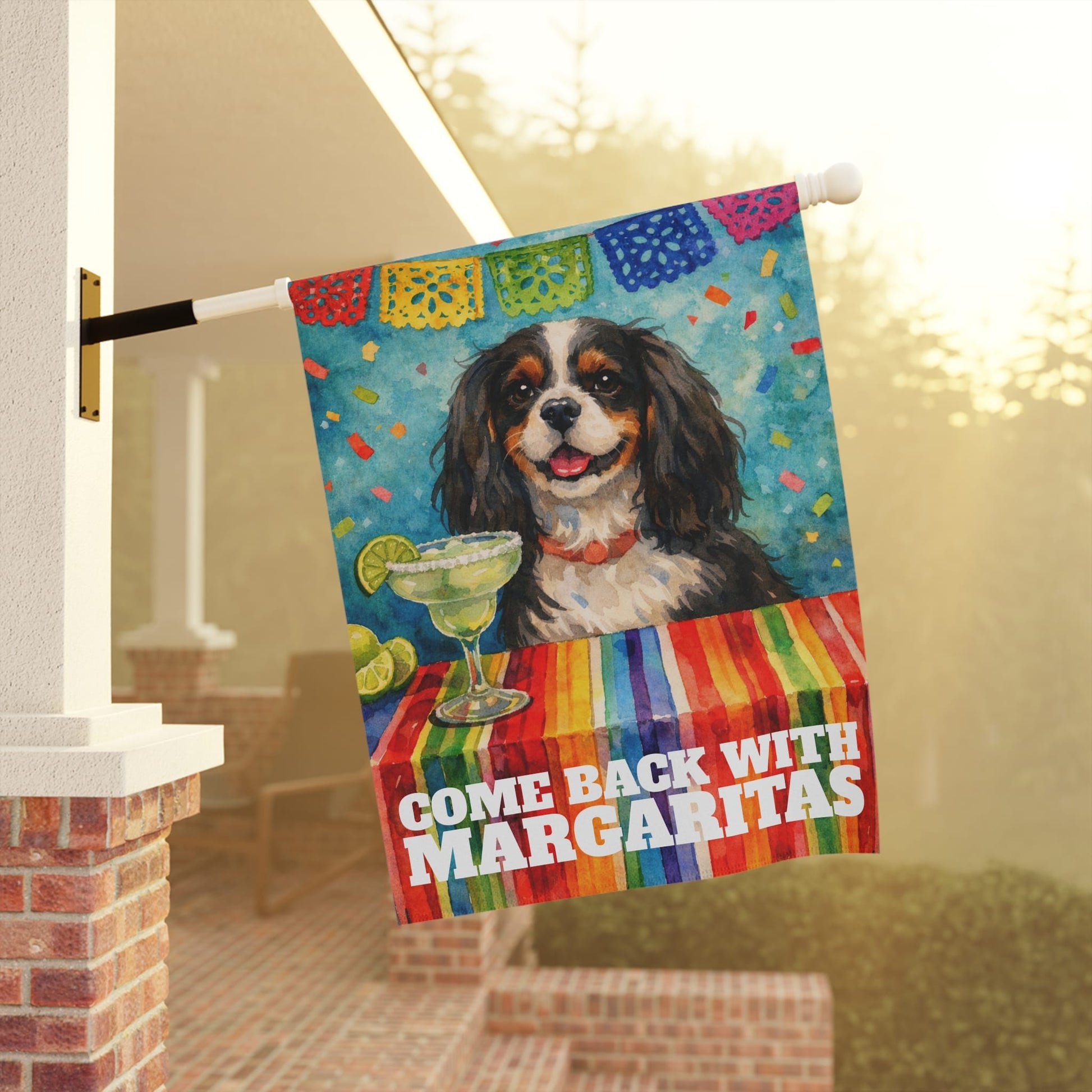 Personalized Cavalier Margaritas Garden Yard Flag