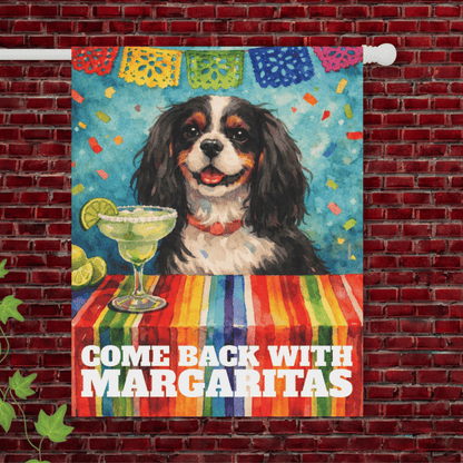 Personalized Cavalier Margaritas Garden Yard Flag 24.5'' × 32''