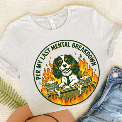 Personalized Cavalier Breakdown Unisex TShirt Ash