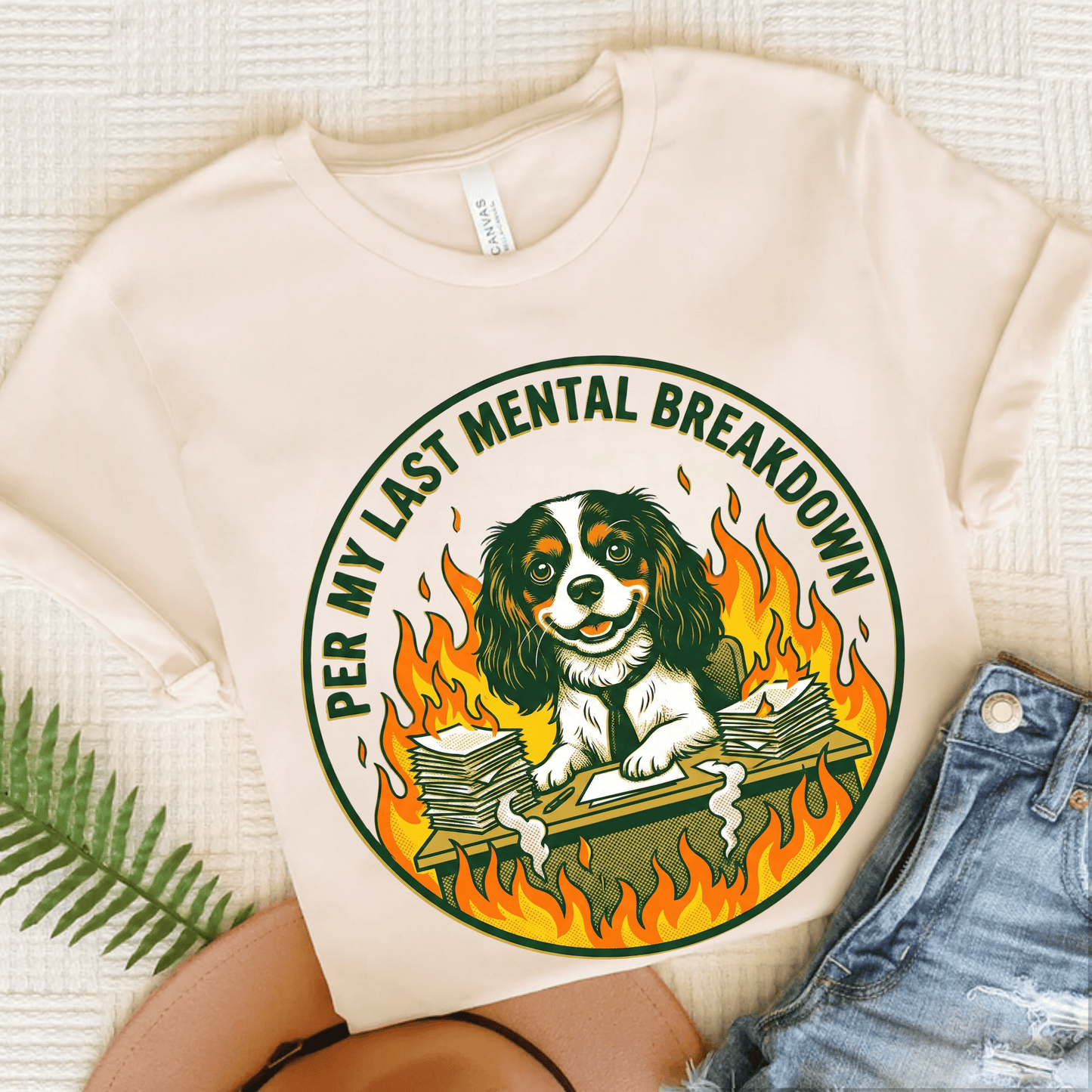 Personalized Cavalier Breakdown Unisex TShirt Natural