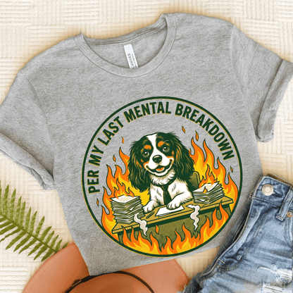 Personalized Cavalier Breakdown Unisex TShirt Athletic Heather