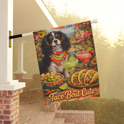 Personalized Cavalier Cinco de Mayo Garden Flag
