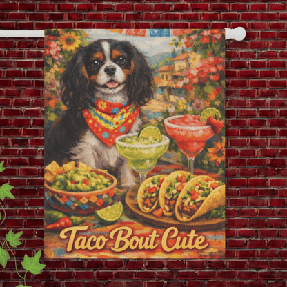 Personalized Cavalier Cinco de Mayo Garden Flag 24.5'' × 32''