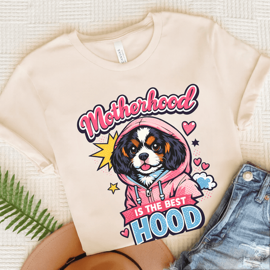 Personalized Cavalier Motherhood Unisex TShirt Natural