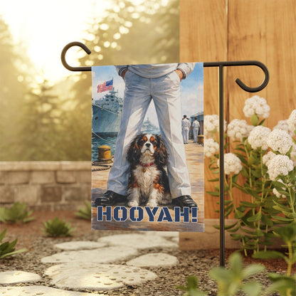 Personalized Cavalier Naval Sailor Garden Flag