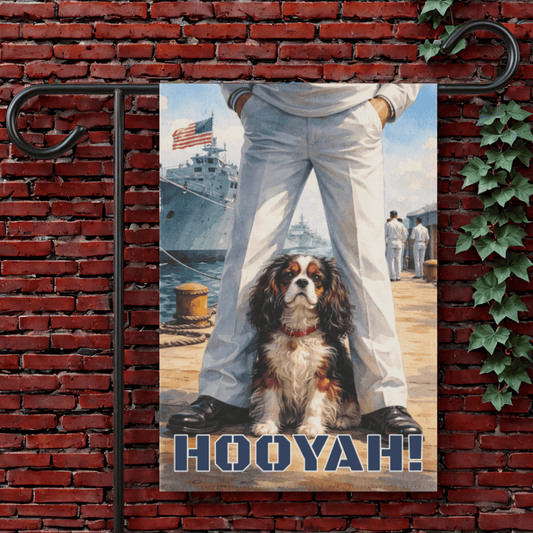 Personalized Cavalier Naval Sailor Garden Flag 12'' × 18''