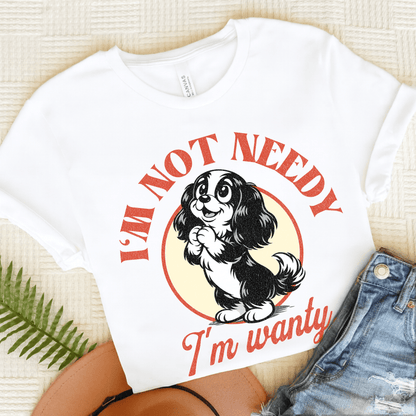 Cavalier Not Wanty Unisex TShirt White