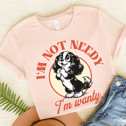 Cavalier Not Wanty Unisex TShirt Soft Pink