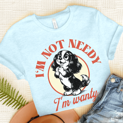 Cavalier Not Wanty Unisex TShirt Heather Ice Blue